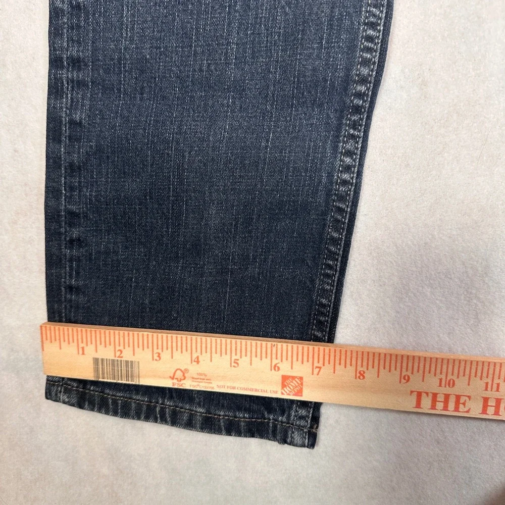 Levi's Jeans Mens 34x32 511 Slim Dark Wash Good Distressed Denim Pants